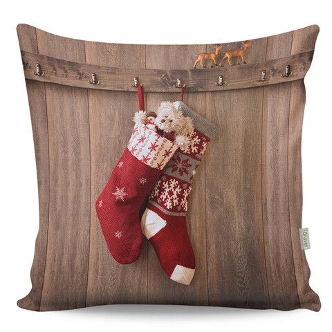 Perna decorativa, A12973, 43x43 cm, 50% Bumbac / 50% Poliester, Multicolor