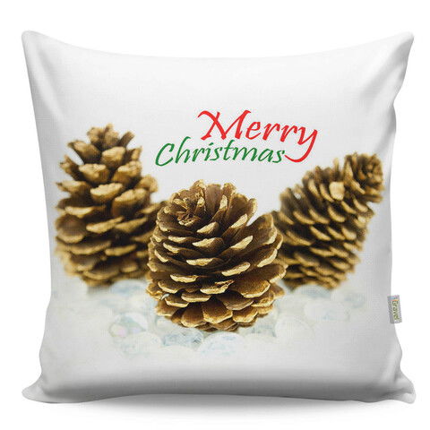 Perna decorativa, A12984, 43x43 cm, 50% Bumbac / 50% Poliester, Multicolor