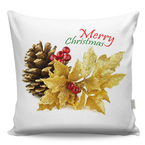 Perna decorativa, A12986, 43x43 cm, 50% Bumbac / 50% Poliester, Multicolor