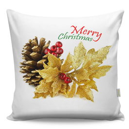 Perna decorativa, A12986, 43x43 cm, 50% Bumbac / 50% Poliester, Multicolor