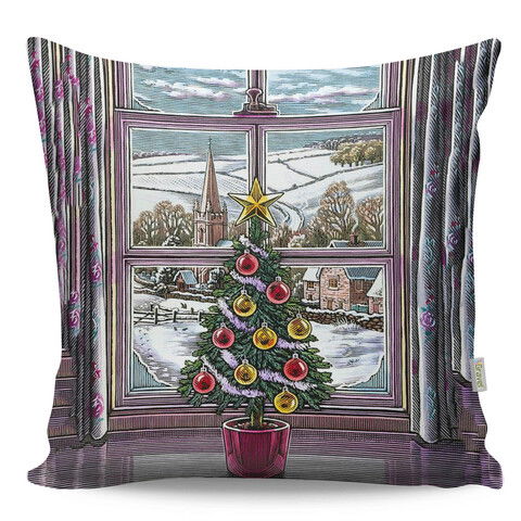Perna decorativa, A12993, 43x43 cm, 50% Bumbac / 50% Poliester, Multicolor