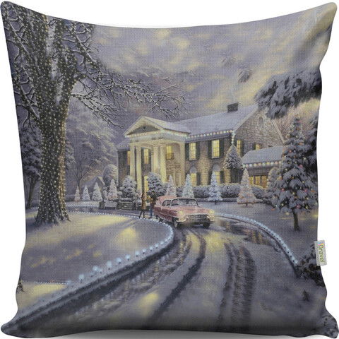 Perna decorativa, A13008, 43x43 cm, 50% Bumbac / 50% Poliester, Multicolor