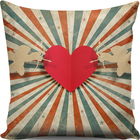Perna decorativa, A13012, 43x43 cm, 50% Bumbac / 50% Poliester, Multicolor
