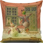 Perna decorativa, A13019, 43x43 cm, 50% Bumbac / 50% Poliester, Multicolor
