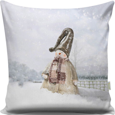 Perna decorativa, A13021, 43x43 cm, 50% Bumbac / 50% Poliester, Multicolor