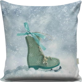 Perna decorativa, A13023, 43x43 cm, 50% Bumbac / 50% Poliester, Multicolor
