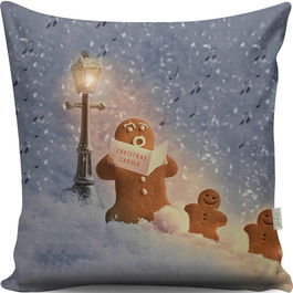 Perna decorativa, A13024, 43x43 cm, 50% Bumbac / 50% Poliester, Multicolor