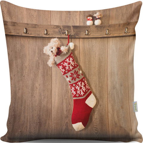 Perna decorativa, A13025, 43x43 cm, 50% Bumbac / 50% Poliester, Multicolor