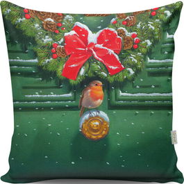 Perna decorativa, A13036, 43x43 cm, 50% Bumbac / 50% Poliester, Multicolor