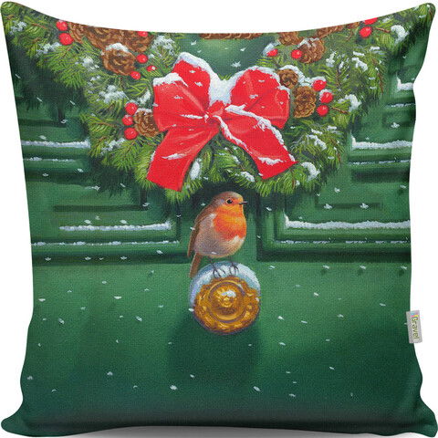 Perna decorativa, A13036, 43x43 cm, 50% Bumbac / 50% Poliester, Multicolor
