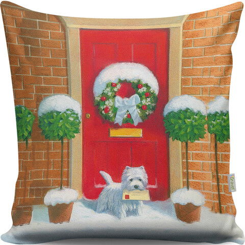 Perna decorativa, A13035, 43x43 cm, 50% Bumbac / 50% Poliester, Multicolor