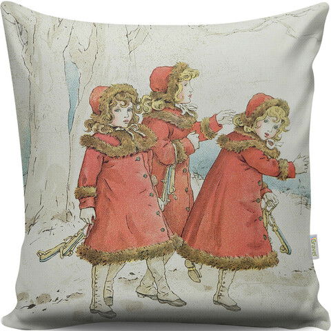 Perna decorativa, A13052, 43x43 cm, 50% Bumbac / 50% Poliester, Multicolor