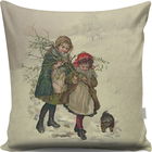 Perna decorativa, A13053, 43x43 cm, 50% Bumbac / 50% Poliester, Multicolor