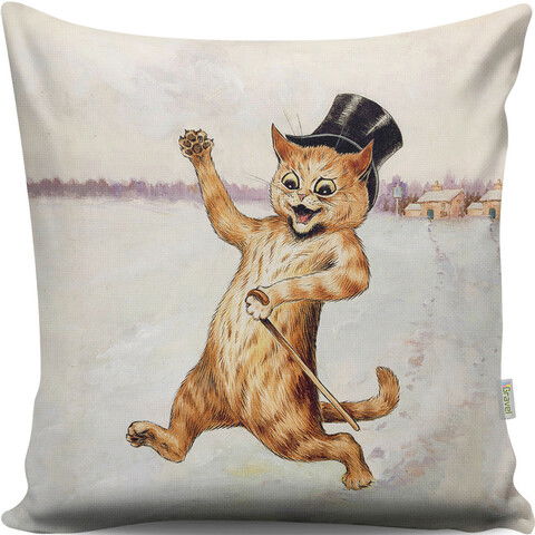 Perna decorativa, A13067, 43x43 cm, 50% Bumbac / 50% Poliester, Multicolor