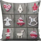 Perna decorativa, A13069, 43x43 cm, 50% Bumbac / 50% Poliester, Multicolor