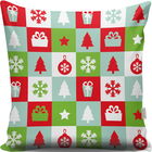 Perna decorativa, A13072, 43x43 cm, 50% Bumbac / 50% Poliester, Multicolor