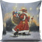 Perna decorativa, A13082, 43x43 cm, 50% Bumbac / 50% Poliester, Multicolor