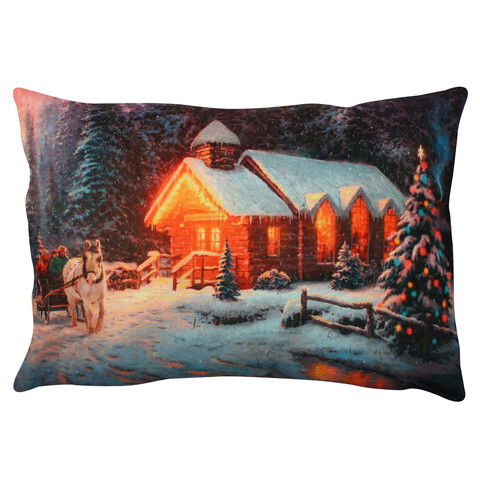 Perna decorativa, A50836, 33x48 cm, 50% Bumbac / 50% Poliester, Multicolor