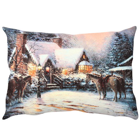 Perna decorativa, A50837, 33x48 cm, 50% Bumbac / 50% Poliester, Multicolor