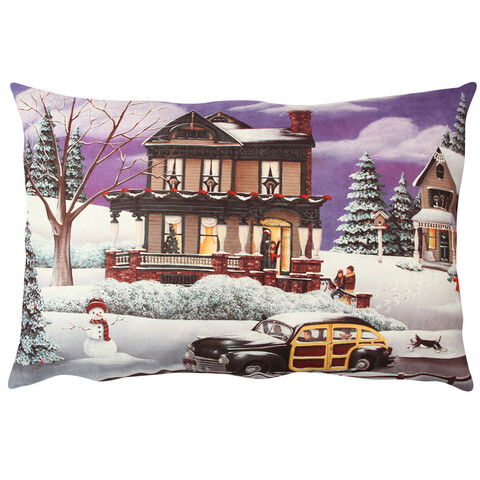 Perna decorativa, A50838, 33x48 cm, 50% Bumbac / 50% Poliester, Multicolor