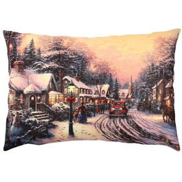 Perna decorativa, A50905, 33x48 cm, 50% Bumbac / 50% Poliester, Multicolor