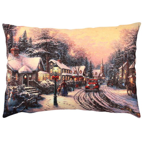 Perna decorativa, A50905, 33x48 cm, 50% Bumbac / 50% Poliester, Multicolor