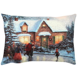 Perna decorativa, A50904, 33x48 cm, 50% Bumbac / 50% Poliester, Multicolor