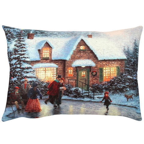 Perna decorativa, A50904, 33x48 cm, 50% Bumbac / 50% Poliester, Multicolor