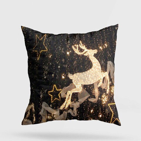 Perna decorativa, YY202314, 43x43 cm, 50% Bumbac / 50% Poliester, Multicolor