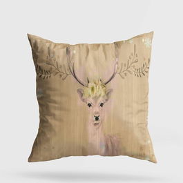 Perna decorativa, YY202315, 43x43 cm, 50% Bumbac / 50% Poliester, Multicolor