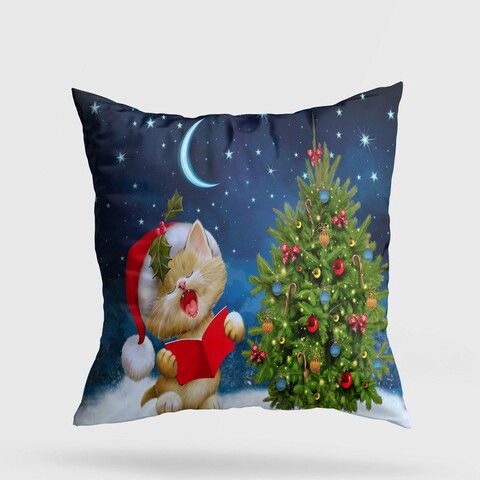 Perna decorativa, YY20232, 43x43 cm, 50% Bumbac / 50% Poliester, Multicolor