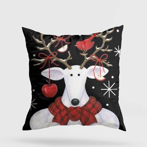 Perna decorativa, YY202329, 43x43 cm, 50% Bumbac / 50% Poliester, Multicolor