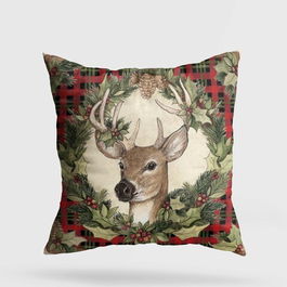 Perna decorativa, YY202331, 43x43 cm, 50% Bumbac / 50% Poliester, Multicolor