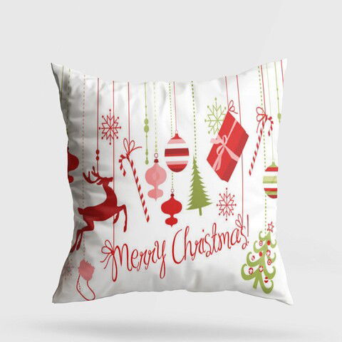 Perna decorativa, YY202334, 43x43 cm, 50% Bumbac / 50% Poliester, Multicolor