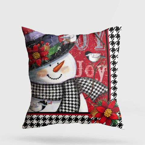 Perna decorativa, YY202339, 43x43 cm, 50% Bumbac / 50% Poliester, Multicolor