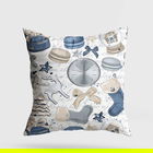 Perna decorativa, YY202353, 43x43 cm, 50% Bumbac / 50% Poliester, Multicolor