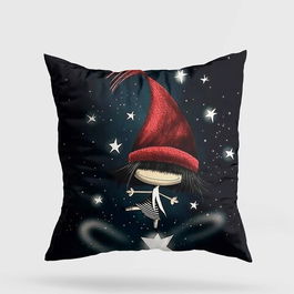 Perna decorativa, YY202359, 43x43 cm, 50% Bumbac / 50% Poliester, Multicolor