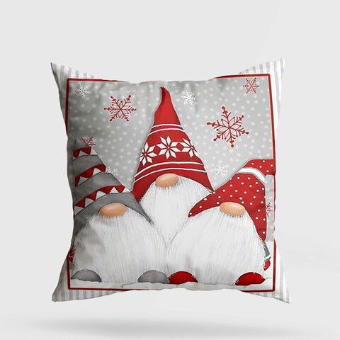 Perna decorativa, YY202361, 43x43 cm, 50% Bumbac / 50% Poliester, Multicolor