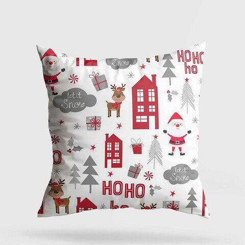 Perna decorativa, YY202362, 43x43 cm, 50% Bumbac / 50% Poliester, Multicolor