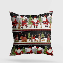 Perna decorativa, YY202363, 43x43 cm, 50% Bumbac / 50% Poliester, Multicolor
