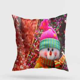 Perna decorativa, YY202370, 43x43 cm, 50% Bumbac / 50% Poliester, Multicolor