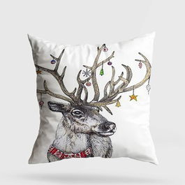 Perna decorativa, YY202371, 43x43 cm, 50% Bumbac / 50% Poliester, Multicolor
