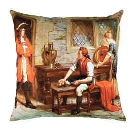 Perna decorativa, A10285, 43x43 cm, 50% Bumbac / 50% Poliester, Multicolor