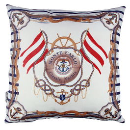 Perna decorativa, A10802, 43x43 cm, 50% Bumbac / 50% Poliester, Multicolor