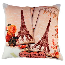 Perna decorativa, A10805, 43x43 cm, 50% Bumbac / 50% Poliester, Multicolor