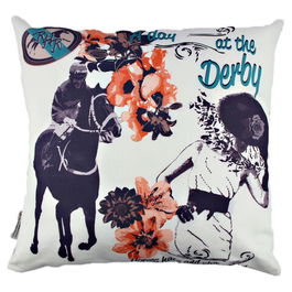 Perna decorativa, A10807, 43x43 cm, 50% Bumbac / 50% Poliester, Multicolor
