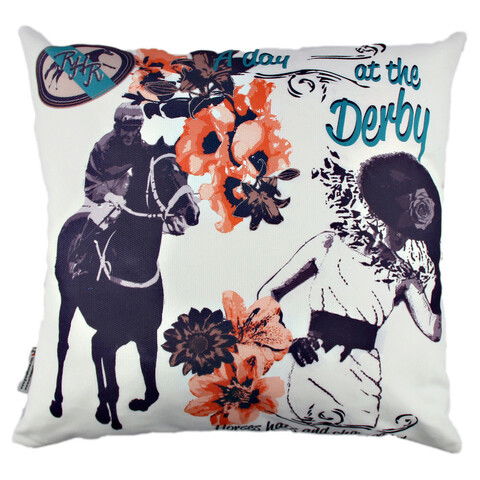 Perna decorativa, A10807, 43x43 cm, 50% Bumbac / 50% Poliester, Multicolor