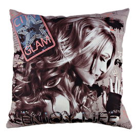Perna decorativa, A10821, 43x43 cm, 50% Bumbac / 50% Poliester, Multicolor