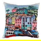 Perna decorativa, A10822, 43x43 cm, 50% Bumbac / 50% Poliester, Multicolor