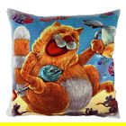 Perna decorativa, A10836, 43x43 cm, 50% Bumbac / 50% Poliester, Multicolor